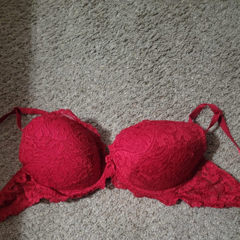 Red Lace Bra